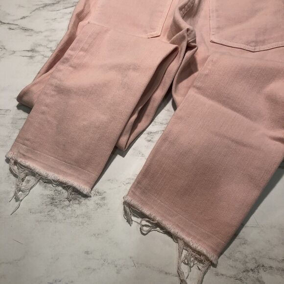 Veronica Beard Debbie Ankle Skinny High Rise Jeans 27 Button Fly Pink Stretch - Picture 7 of 14